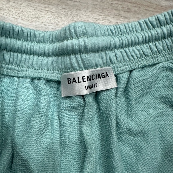 Balenciaga Sweatshorts in teal blue - Picture 2 of 5